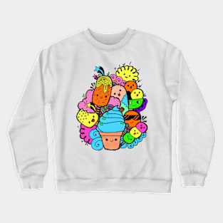Multi-Colorful Sweet Gang Crewneck Sweatshirt